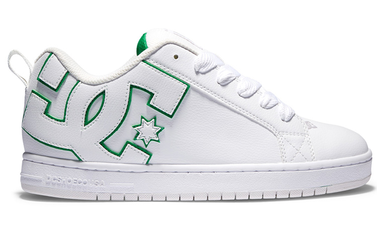 Order 麵包鞋 DC Shoes Court Graffik 防滑耐磨 低筒 滑板鞋 男款 白綠