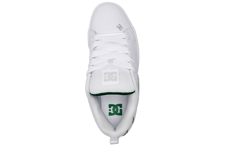 Shop 麵包鞋 DC Shoes Court Graffik 防滑耐磨 低筒 滑板鞋 男款 白綠