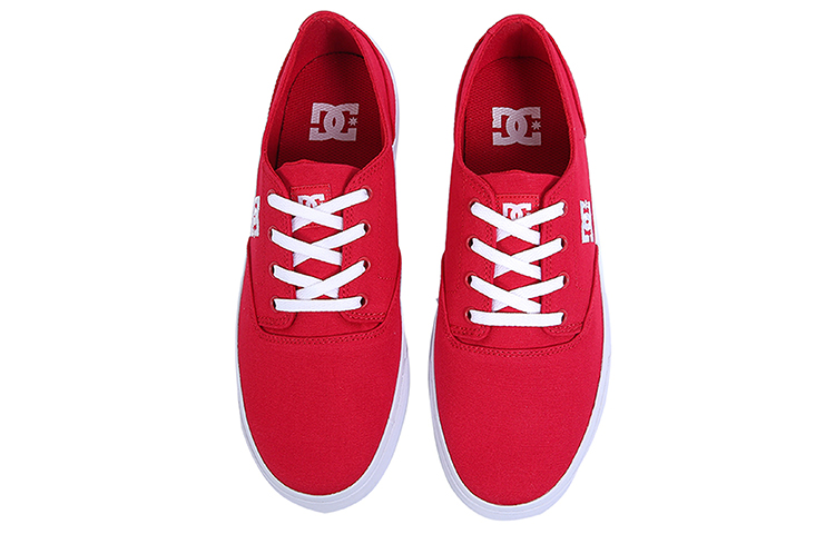 DC Shoes Flash 2 TX 'Red Low-Top Casual Canvas' 圖 2