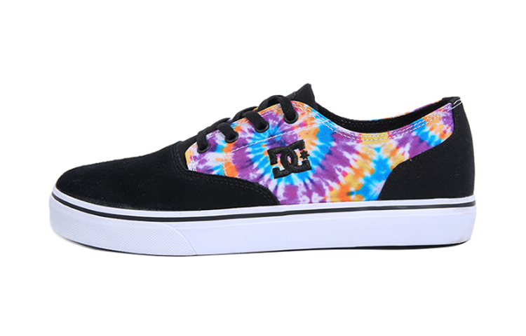 DC Shoes Leather Low Top 'Black Print'