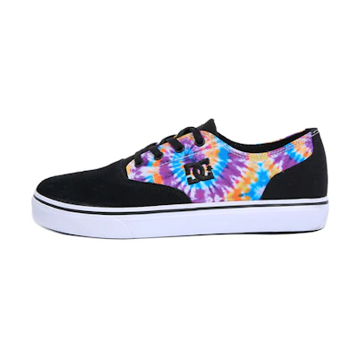 DC Shoes Leather Low Top 'Black Print'