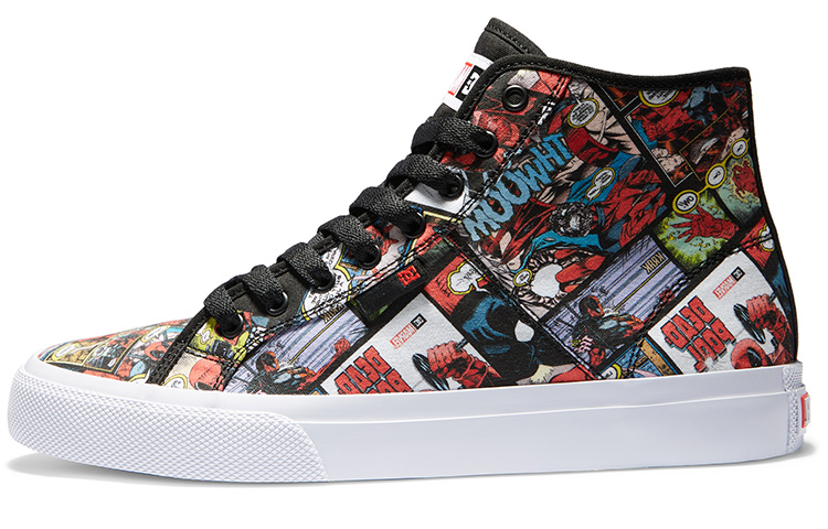 DC Shoes Marvel x High-Top Canvas 'Deadpool Black Comic' ADYS300748-BK5