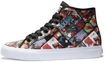 DC Shoes Marvel x High-Top Canvas 'Deadpool Black Comic' ADYS300748-BK5 DC Shoes Marvel x High-Top Canvas 'Deadpool Black Comic' ADYS300748-BK5