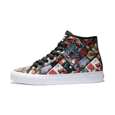 DC Shoes Marvel High-Top Canvas 'Deadpool Black Comic'