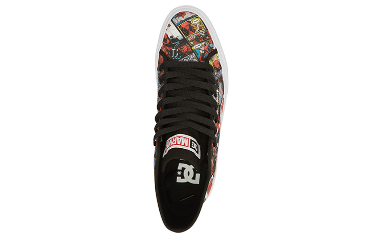 Lookbook Kasur Tinggi Kanvas Marvel x DC Shoes 'Deadpool Komik Hitam' ADYS300748-BK5