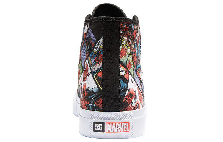 Shop Kasur Tinggi Kanvas Marvel x DC Shoes 'Deadpool Komik Hitam' ADYS300748-BK5