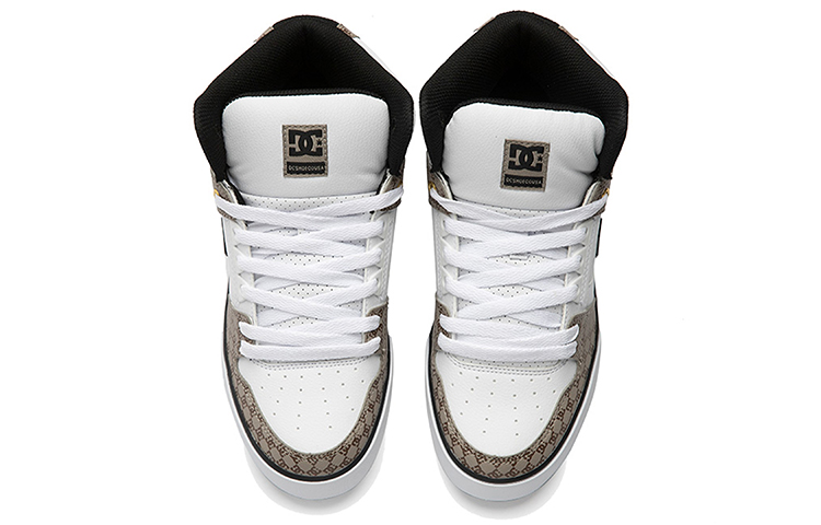 DC Shoes Pure High Top 'White Brown' 圖 3