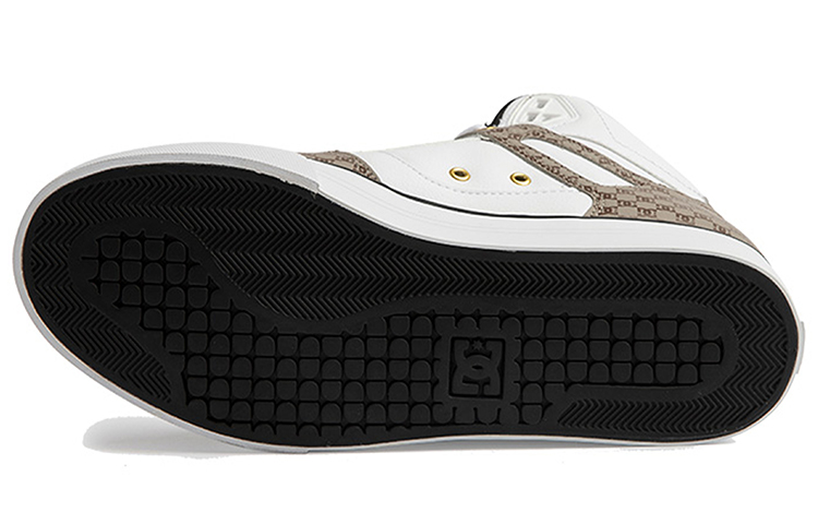 DC Shoes Pure High Top 'White Brown' 圖 4