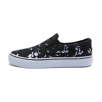 DC Shoes Pure SE SN 'Floral Canvas Slip-On Black'