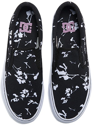 Buy DC Shoes Pure SE SN Floral Canvas Slip On Black ADYS300185 BWP Novelship