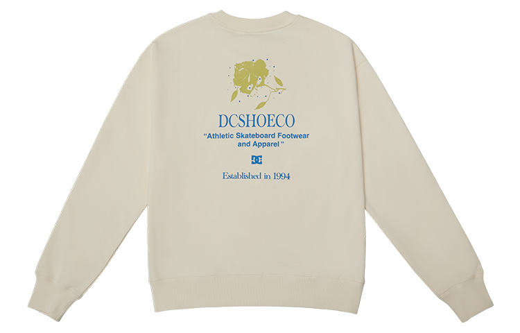 DC Shoes Retro American Solid Color Logo Print Crewneck Sweatshirt Unisex DC224M1514 圖 2