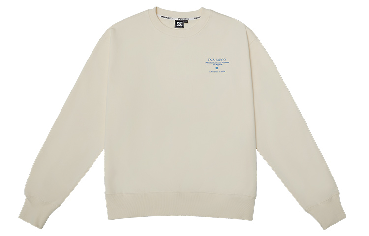 DC Shoes Retro American Solid Color Logo Print Crewneck Sweatshirt Unisex DC224M1514 圖 3