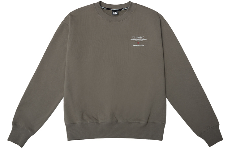DC Shoes Retro American Solid Color Logo Print Crewneck Sweatshirt Unisex DC224M1514 圖 10