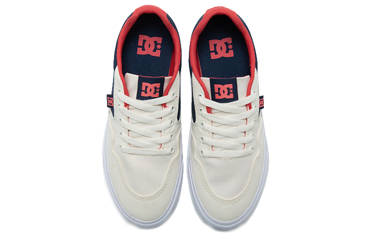 Lookbook DC Shoes Rowlan 'White Canvas Low-Top' Kasut Rendah Putih ADYS300499-CRE