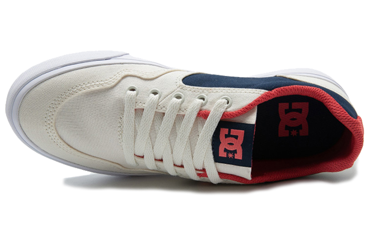 Shop DC Shoes Rowlan 'White Canvas Low-Top' Kasut Rendah Putih ADYS300499-CRE
