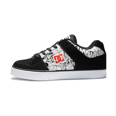 DC Shoes Skateboarding Sneaker 'Patchwork Black and White'