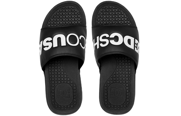 DC Shoes Slide Sandal 'Casual Versatile Black' 圖 4