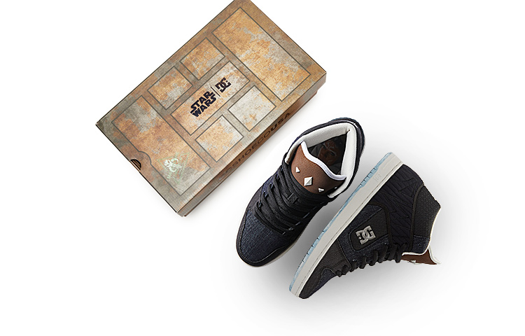 Details for DC Shoes x Star Wars High Top Canvas ''Ahsoka Blau Schwarz'' mit Spezialbox ADYS100800