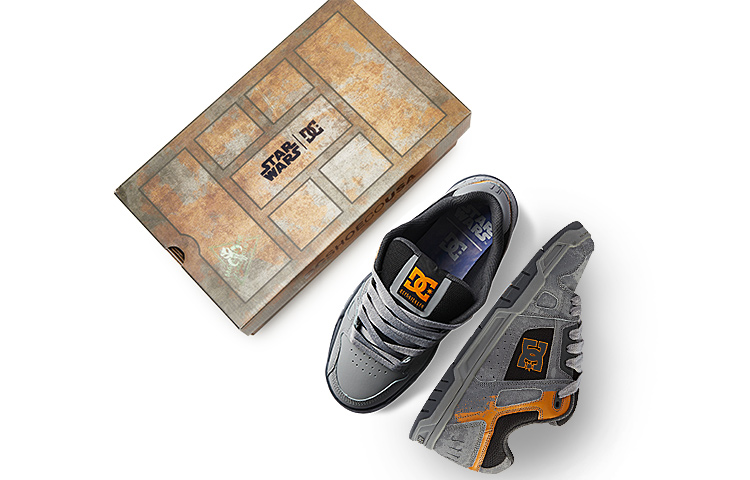 DC Shoes Star Wars Low-Top Slip Resistant 'Slate Grey with Special Shoebox' 圖 6