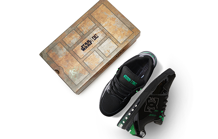 Details for DC Shoes Star Wars x Skate Low 'Hitam Hijau' ADYS200071