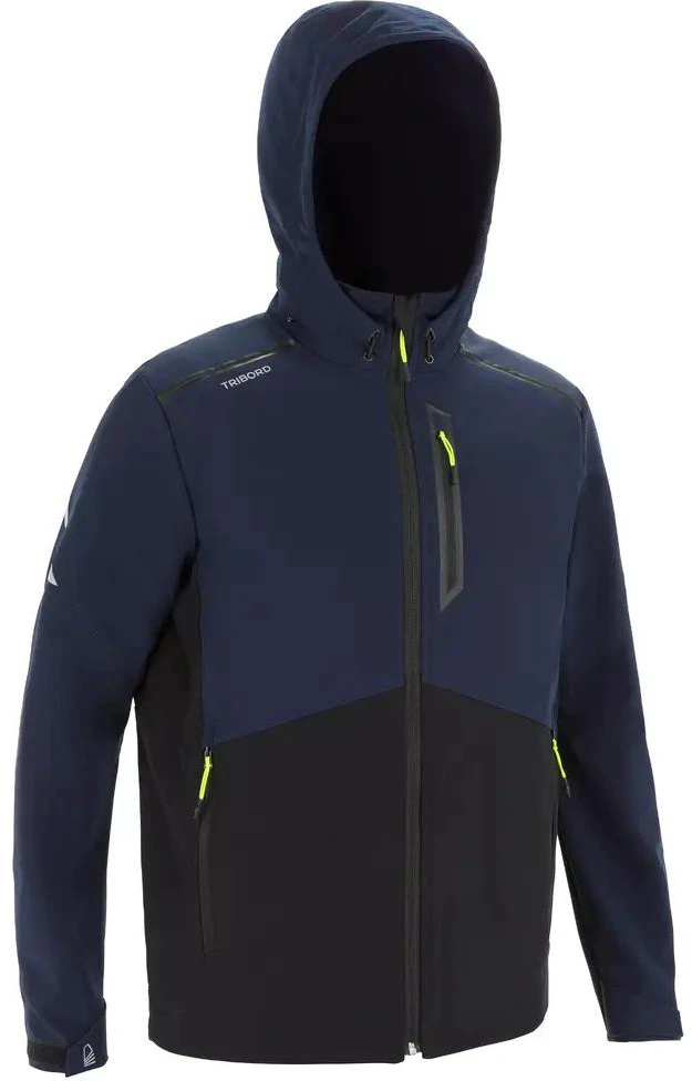 decathlon-900-adjustable-hooded-warm-jacket-black-blue-black-8600747