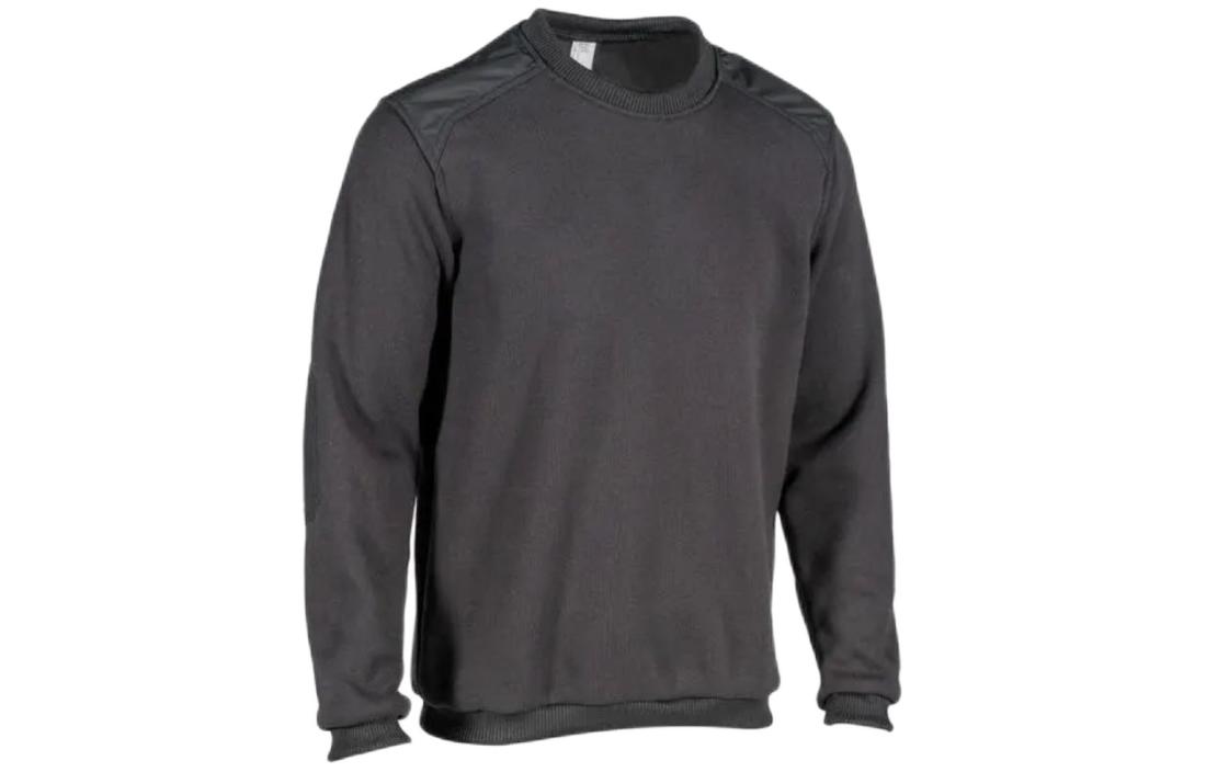 DECATHLON Black Crewneck Outdoor Long Sleeve Sweatshirt 336610