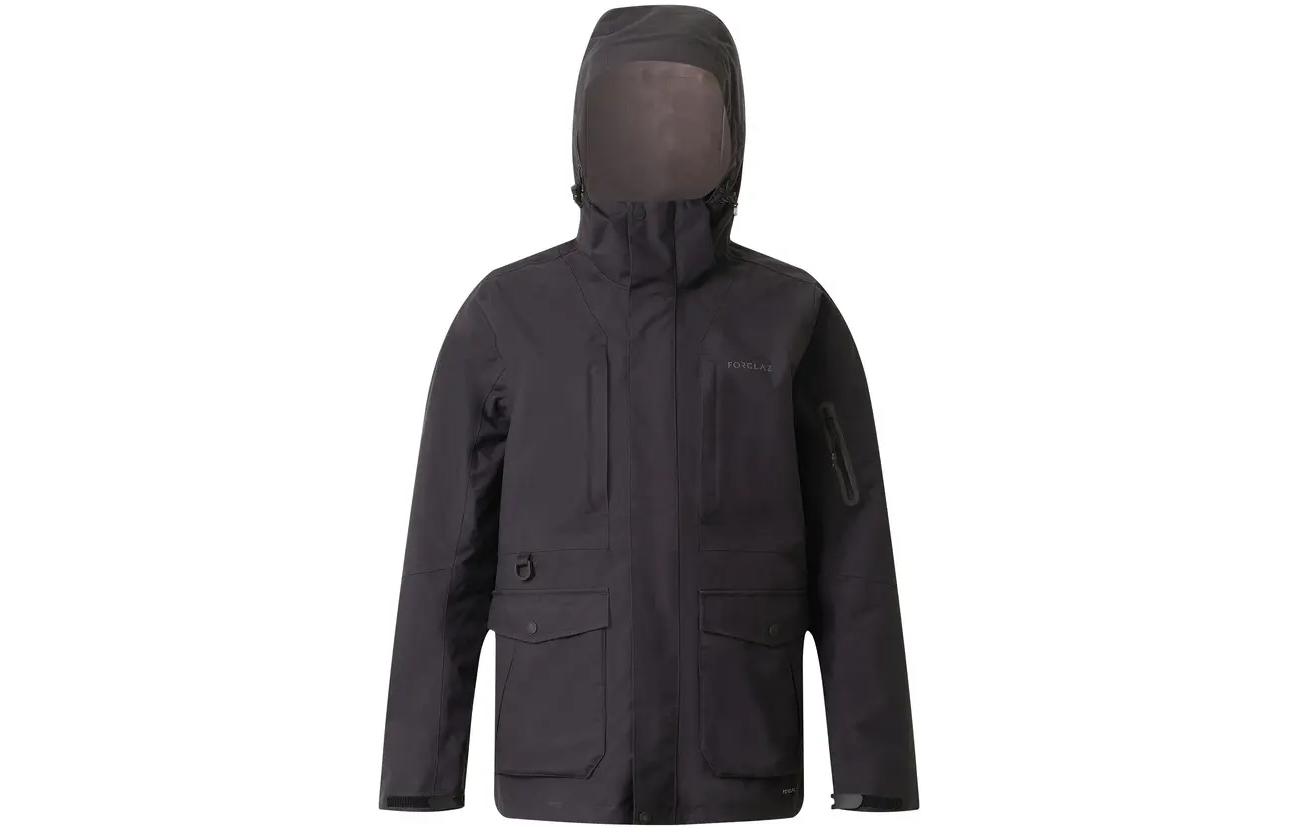 DECATHLON Black Hooded Insulated Jacket 8771926