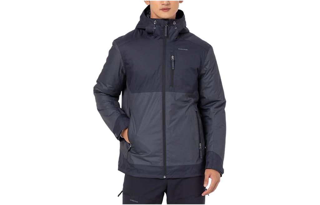DECATHLON Colorblock Fleece-Lined Hooded Jacket 8398576