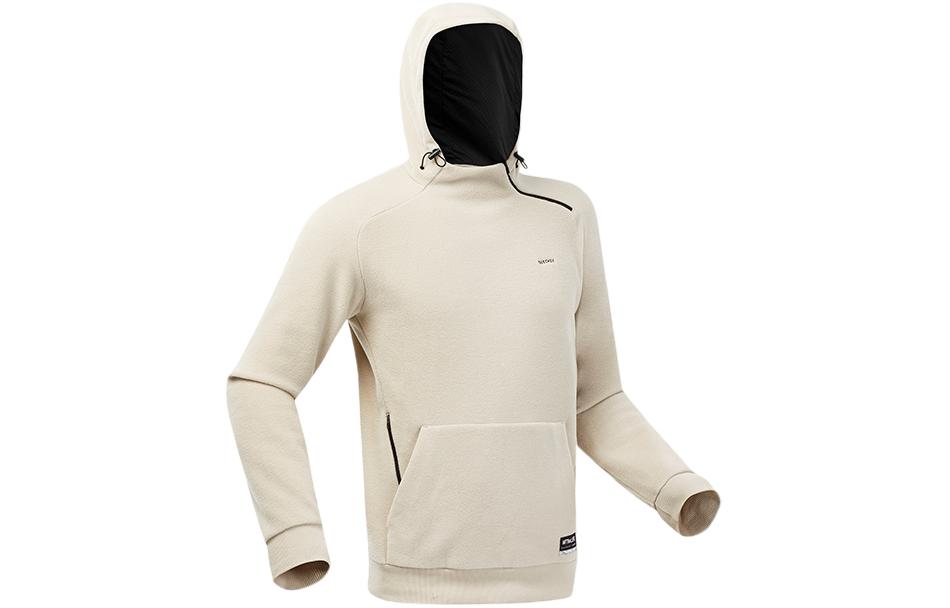 DECATHLON Fleece-Lined Unisex Pullover Hoodie Long Sleeve Solid Color. 8753699