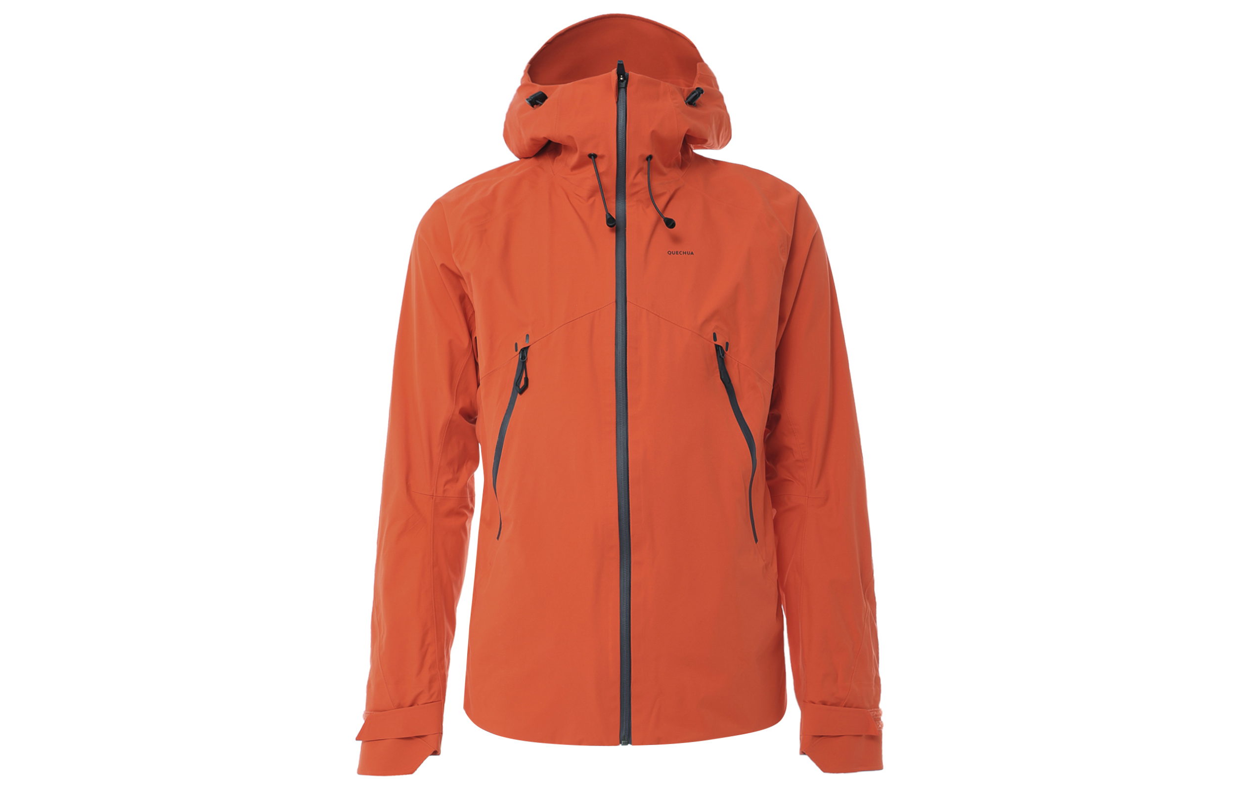 DECATHLON MH500 Orange Waterproof Windproof Breathable Hiking Jacket. 8862098