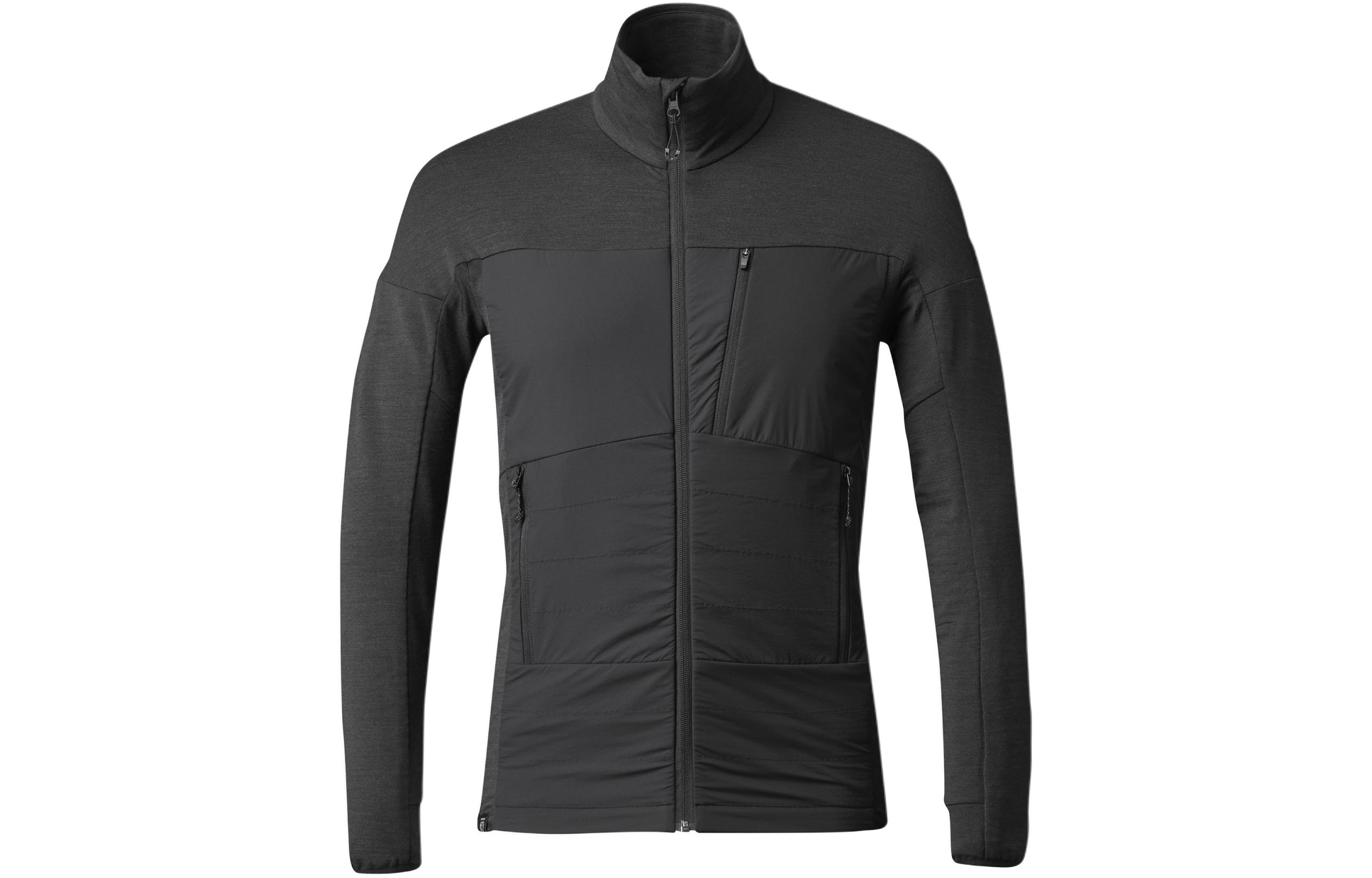 DECATHLON MT900 Black Outdoor Merino Wool Hiking Jacket 8608666