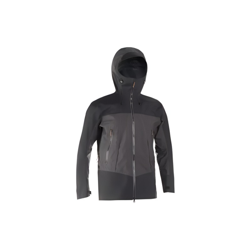 DECATHLON MT 500 Waterproof Breathable Hiking Jacket - Forclaz, Carbon Gray/Black 8739514