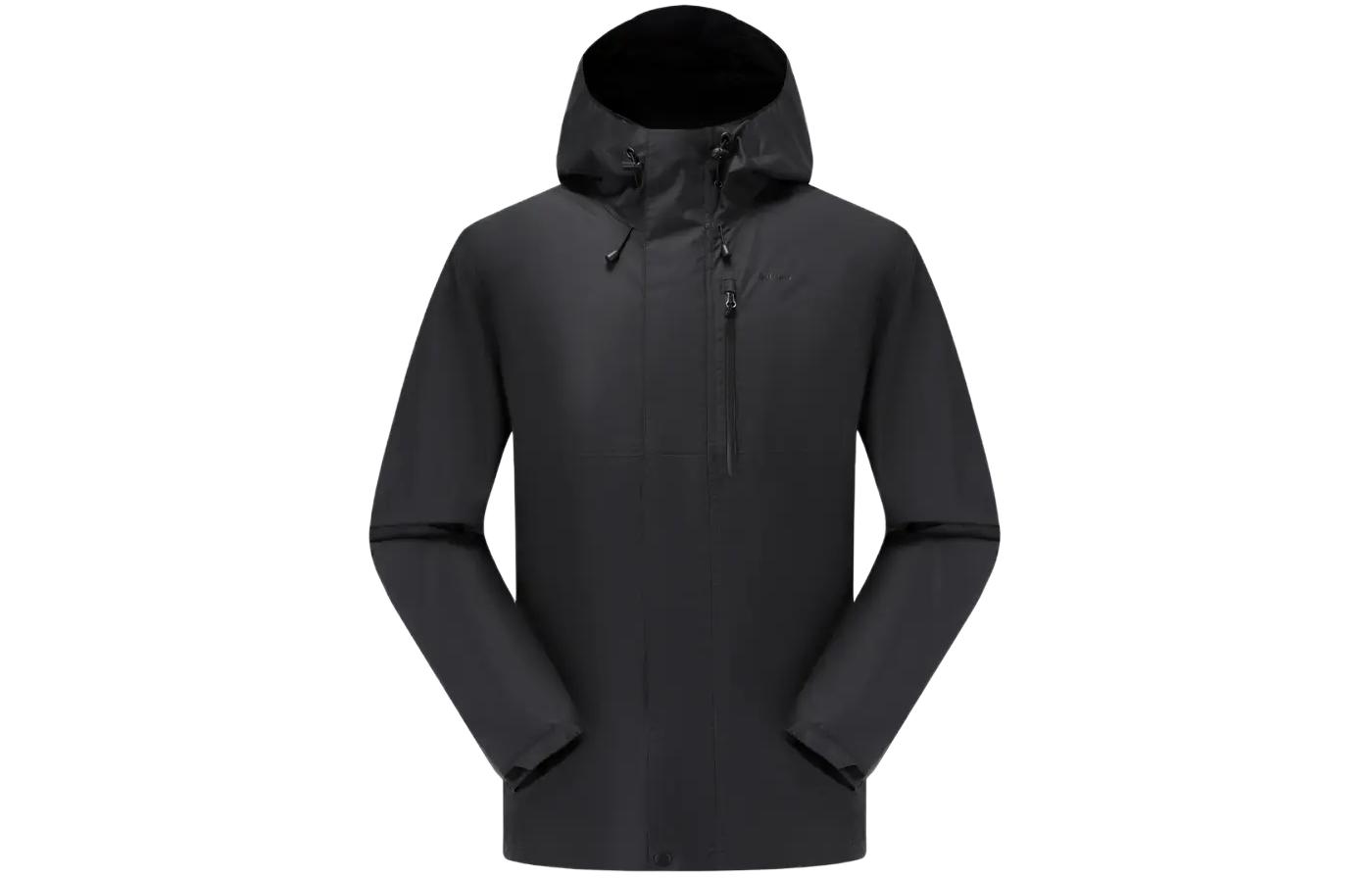 DECATHLON NH500 Waterproof Outdoor Hiking Jacket - Black 8862206