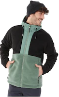 DECATHLON SH900 Colorblock Fleece Jacket with Hood - Light Olive. 8738837 DECATHLON SH900 Colorblock Fleece Jacket with Hood - Light Olive. 8738837