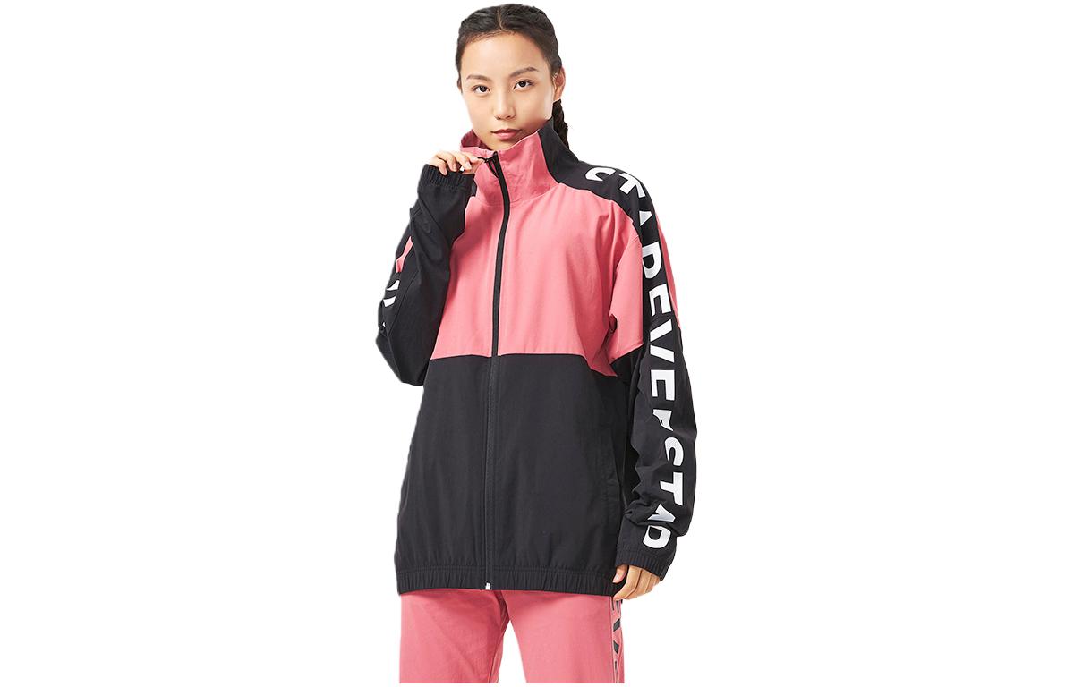 DECATHLON Street Style Colorblock Letter Zipper Jacket Unisex. 8757381