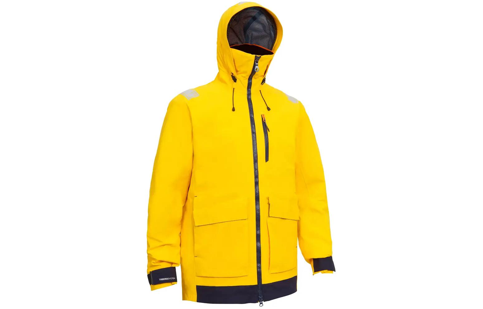 DECATHLON TRIBORD 900 Waterproof Windbreaker Jacket - Loquat Yellow. 8549707
