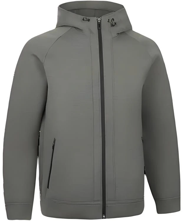 decathlon-unisex-fleece-hoodie-jacket-khaki-grey-green-warm-and-comfortable-8843637