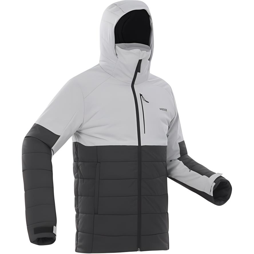DECATHLON Waterproof Windproof Long-Sleeve Jacket - Gray/Black 8755207