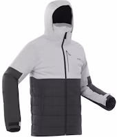 DECATHLON Waterproof Windproof Long-Sleeve Jacket - Gray/Black 8755207 DECATHLON Waterproof Windproof Long-Sleeve Jacket - Gray/Black 8755207