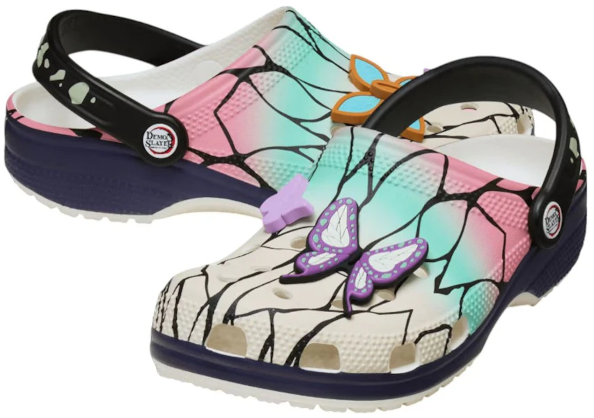 Demon Slayer x Crocs Classic Clog ''Shinobu Kocho'' Nederlands 211412-90H Lookbook Demon Slayer x Crocs Classic Clog ''Shinobu Kocho'' Nederlands 211412-90H