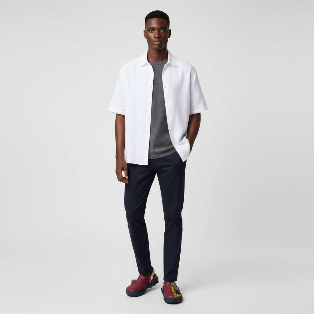 Lookbook Demon Slayer x Crocs Echo RO Clog 'Giyu Tomioka' 211413-90H