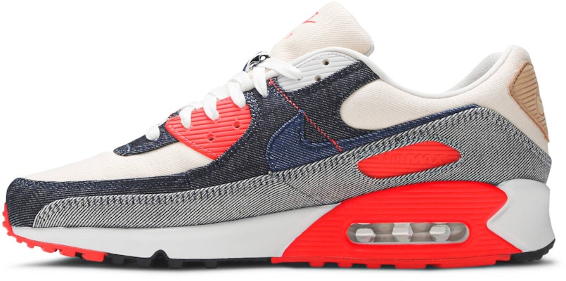 Denham x Nike Air Max 90 'Infrared' Lelaki CU1646-400 Lookbook Denham x Nike Air Max 90 'Infrared' Lelaki CU1646-400