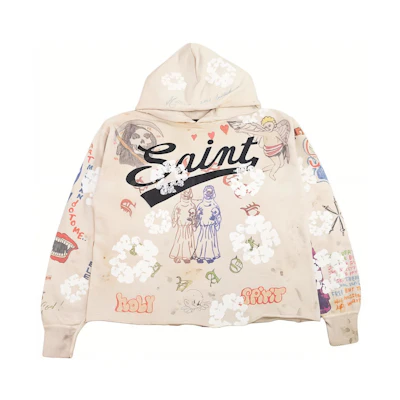 Denim Tears All-Over Letter Print Hoodie Brown Unisex SM-S22-0000-083