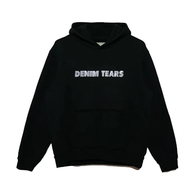 Denim Tears Alphabet Hoodie Black Unisex 301-010-67