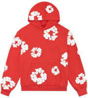 Denim Tears Cotton Wreath All-Over Logo Pocket Hoodie Unisex Red 301-300-30 Denim Tears Cotton Wreath All-Over Logo Pocket Hoodie Unisex Red 301-300-30