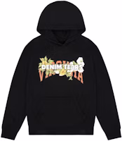 Denim Tears Floral Letter Print Hoodie Unisex Black 201-101-25 Denim Tears Floral Letter Print Hoodie Unisex Black 201-101-25