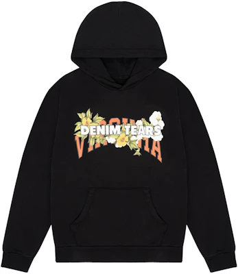 Denim Tears 花卉字母印花連帽衫 男女款 黑色 201-101-25 Buy Denim Tears 花卉字母印花連帽衫 男女款 黑色 201-101-25