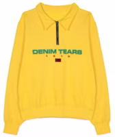 Denim Tears FW22 Alphabet Print Half-Zip Pullover Sweatshirt Yellow Men’s DT091604 Denim Tears FW22 Alphabet Print Half-Zip Pullover Sweatshirt Yellow Men’s DT091604