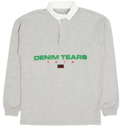 denim-tears-fw-22-logo-print-long-sleeve-polo-sweatshirt-grey-mens-dt-091613