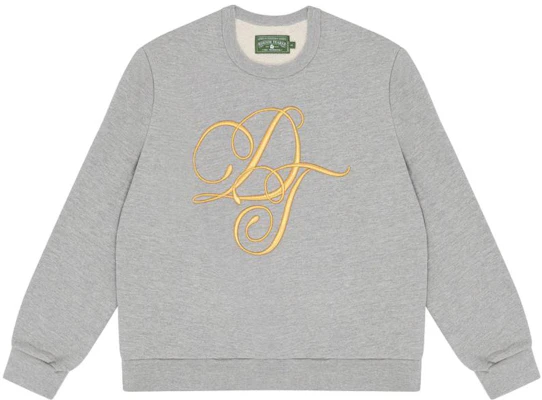 Denim Tears FW23 灰色金刺繡logo圓領長袖衛衣 男女款 300-070-108 Buy Denim Tears FW23 灰色金刺繡logo圓領長袖衛衣 男女款 300-070-108